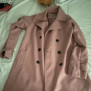 Pink pea coat